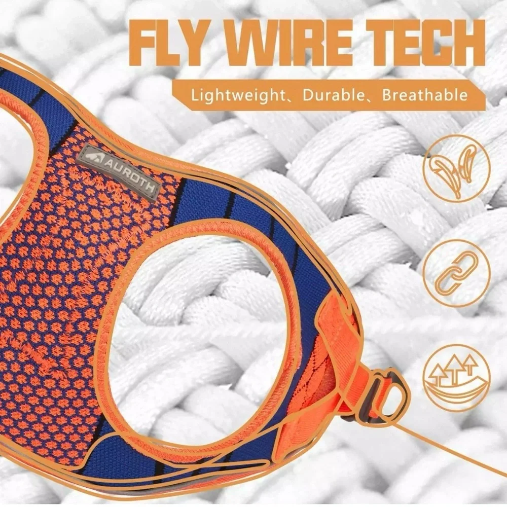 Auroth Dog Harness - Lite Series Step-in Dog Harness Cat Harness - Orange